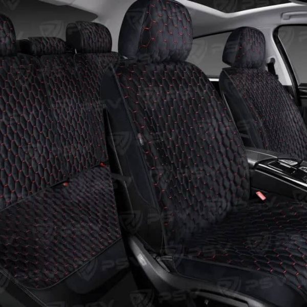 Накидки 3D PSV Loto Next комплект на весь салон, Велюр стежка Накидки 3D PSV Loto Next комплект на весь салон, Велюр стежка