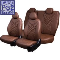 Чехлы Премиум Экокожа Байрон Президент|Жук на Ravon Nexia R3 с 2015+