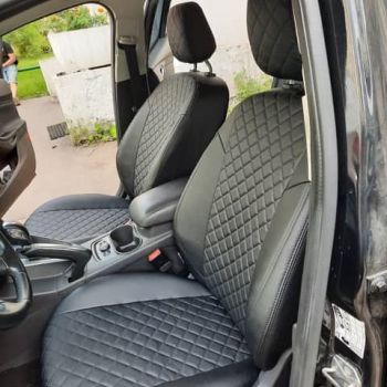 Авточехлы Автопилот Чёрный Ромб